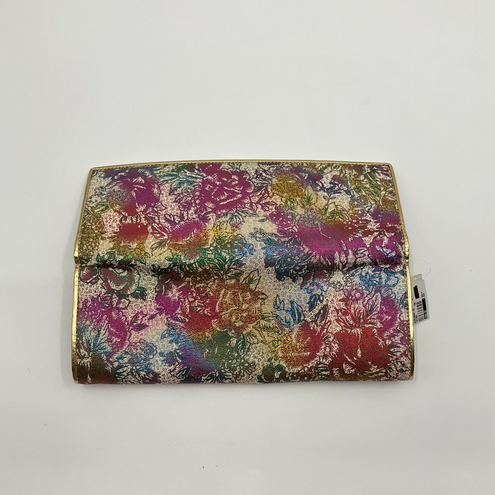 Aldo Clutch Bag Floral Metallic‎ Gold Small Romantic Bag Cottagecore Fairycore